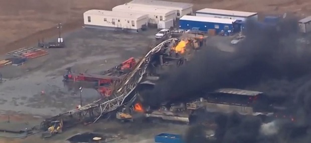 ЕКСПЛОЗИЈА У ОКЛАХОМИ: Платформа за гас у пламену, 5 особа нестало (ВИДЕО)